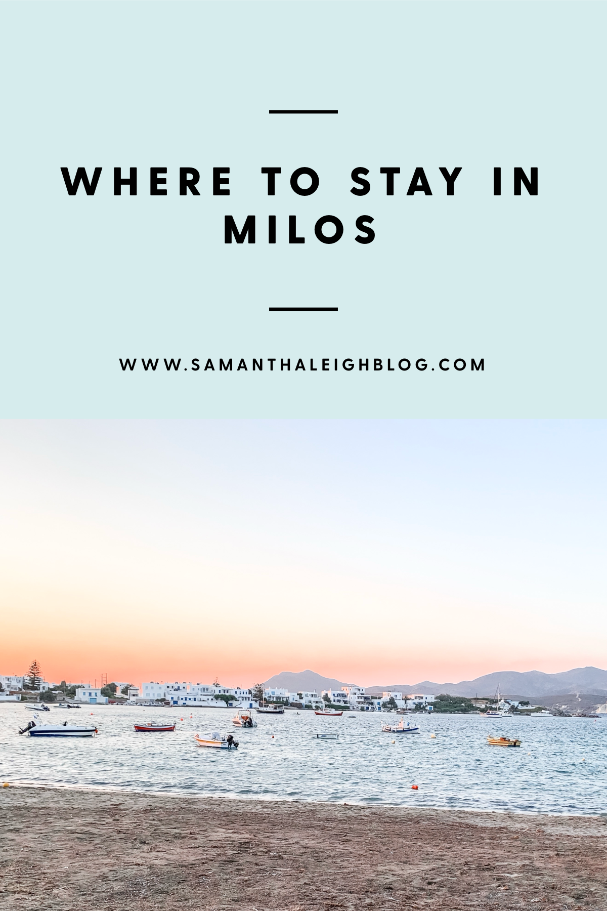 Where to Stay in Milos